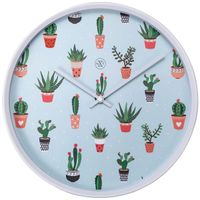 NeXtime NX-7348 Wandklok NXt Cactusdia 30cm Kunststof Wit - thumbnail