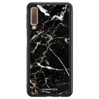 Samsung Galaxy A7 2018 hoesje - Marmer zwart