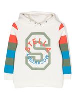 Stella McCartney Kids hoodie à bandes contrastantes - Blanc