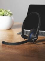 Koss CS200 USB Headset Bedraad Hoofdband Oproepen/muziek USB Type-A Zwart - thumbnail