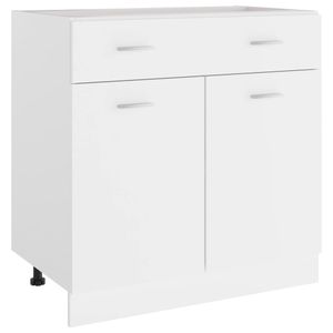 Onderkast met lade 80x46x81,5 cm spaanplaat wit