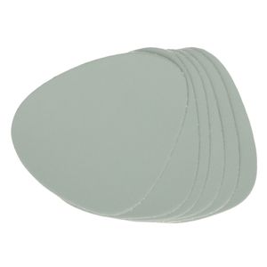 Zeller Glasonderzetters - 6ST - mintgroen - ledergroen - 10x12cm   -