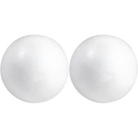 2x Beschilderbare piepschuim ballen/bollen 15 cm