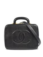 CHANEL Pre-Owned trousse de toilette à logo embossé (1997) - Noir