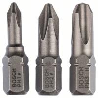 Bosch Accessories 2607001752 Kruis-bit PH 1, PH 2, PH 3 Extra hard C 6.3 3 stuk(s) - thumbnail