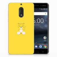 Nokia 6 Telefoonhoesje met Naam Baby Leopard