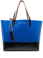 Marni sac cabas Tribeca en cuir - Bleu - thumbnail