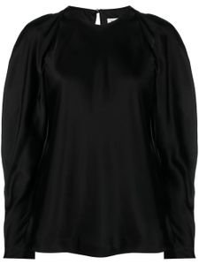 Simkhai blouse en satin à épaules dénudées - Noir