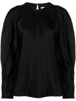 Simkhai blouse en satin à épaules dénudées - Noir