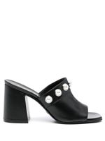 Stuart Weitzman mules Paloma 85 mm en cuir - Noir