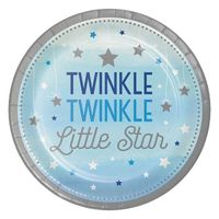 Bordjes Twinkle Little Star Blauw - 8 Stuks