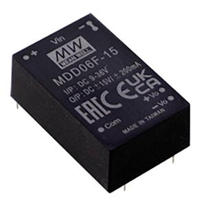 Mean Well MDD06F-05 DC/DC-converter, print 600 mA 6 W Aantal uitgangen: 2 x Inhoud 1 stuk(s)