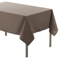 Taupe tafelkleed van polyester 140 x 200 cm   -