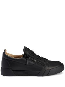 Giuseppe Zanotti baskets en cuir à fermeture zippée - Noir