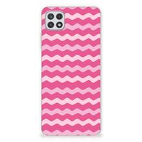 Samsung Galaxy A22 5G TPU bumper Waves Pink - thumbnail