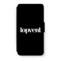 Topvent Zwart: iPhone 7 Plus Flip Hoesje - thumbnail