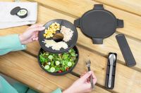 Brabantia Make & Take salade lunchkom 1,3 liter, kunststof - Dark Grey - thumbnail