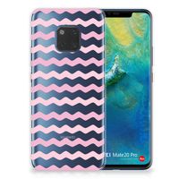 Huawei Mate 20 Pro TPU bumper Waves Roze - thumbnail