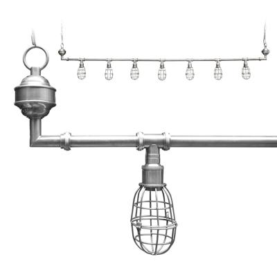 Hanglamp Sandford 7-l silver Hanglamp Sandford 7-l silver