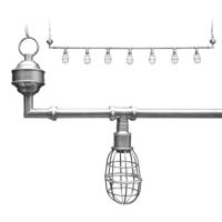 Hanglamp Sandford 7-l silver