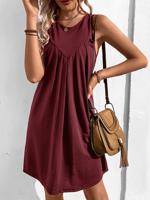 Casual Plain Dress With No