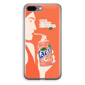 Peach please!: iPhone 8 Plus Transparant Hoesje