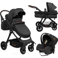 Baninni Wandelwagen/kinderwagen 3-in-1 Ayo Notte zwart