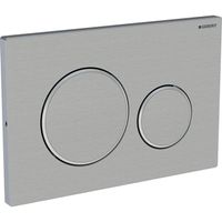 Geberit Sigma 20 bedieningplaat met frontbediening voor toilet 24.6x16.4cm geborsteld RVS 115.889.SN.1 - thumbnail