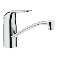 GROHE Euroeco Keukenkraan - laag - draaibare uitloop - chroom 32787000 - thumbnail