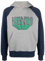 Kenzo hoodie à logo imprimé - Bleu - thumbnail