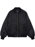 ANINE BING Leon zipped bomber jacket - Noir - thumbnail