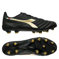 Diadora Brasil Elite 2 Tech Italië FG - Zwart/Goud