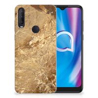 Alcatel 1S (2020) TPU Siliconen Hoesje Marmer Creme