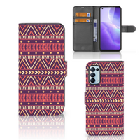 OPPO Find X3 Lite Telefoon Hoesje Aztec Paars