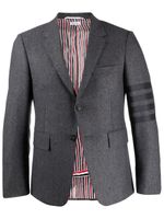 Thom Browne blazer en flanelle à détail rayé - Gris