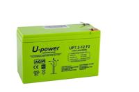 U-Power AGM-batterij, 12 V, 200 Ah, verzegeld, oplaadbaar, loodzuur, VRLA, voor alarmen, USV/UPS, zonne-energie, veiligheidssystemen en meer, schroefklem M8 - C100 = 260 Ah