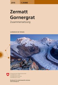 Wandelkaart - Topografische kaart 2515 Zermatt - Gornergrat | Swisstop