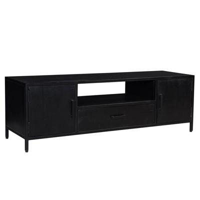 Livingfurn - TV Meubel Kala 180 cm - Mangohout / Gecoat Staal Livingfurn - TV Meubel Kala 180 cm - Mangohout / Gecoat Staal