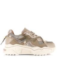 DWRS LABEL DWRS label - Jupiter | taupe stone Taupe Leer Lage sneakers Dames