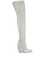 Giuseppe Zanotti bottes Ginnyfer en cuir - Gris