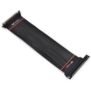 Thermaltake PCIe Riser-kabel PCIe 4.0 PCIe x16 stekker, PCIe x16 bus 0.30 m Zwart Bus 90° haaks AC-058-CO1OTN-C2