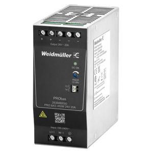 Weidmüller PRO BAS 480W 24V 20A DIN-rail netvoeding Inhoud: 1 stuk(s)