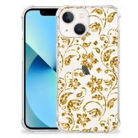 iPhone 13 mini Case Gouden Bloemen