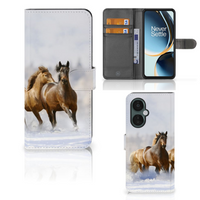 OnePlus Nord CE 3 Lite Telefoonhoesje met Pasjes Paarden - thumbnail