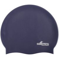 Swimtech Badmuts siliconen one-size marineblauw - thumbnail