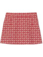 Gucci Kids jupe à motif GG en jacquard - Rouge - thumbnail