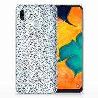 Samsung Galaxy A30 TPU bumper Stripes Dots - thumbnail