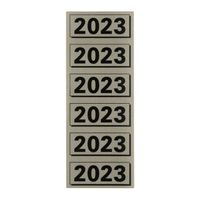 Rugetiket Elba 2023 57x25mm grijs - thumbnail