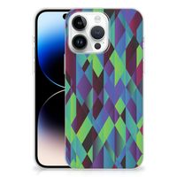 iPhone 14 Pro Max TPU Hoesje Abstract Green Blue