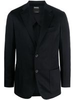 Zegna blazer Oasi en cachemire - Bleu - thumbnail